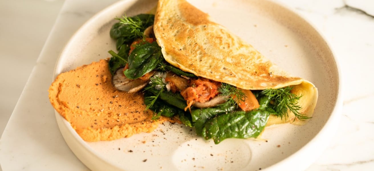 Golden omelette